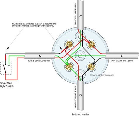 how to wire a junction box for two lights|wiring diagram for lighting circuit.